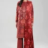 3 Piece - Digital Printed Embroidered Suit - 42601310