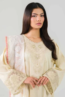 3 Piece - Digital Printed Embroidered Suit - 42601205