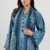 3 Piece - Digital Printed Embroidered Suit - 42601347