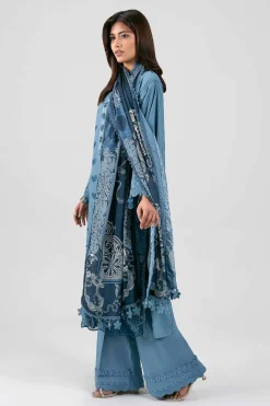3 Piece - Digital Printed Embroidered Suit - 42601347
