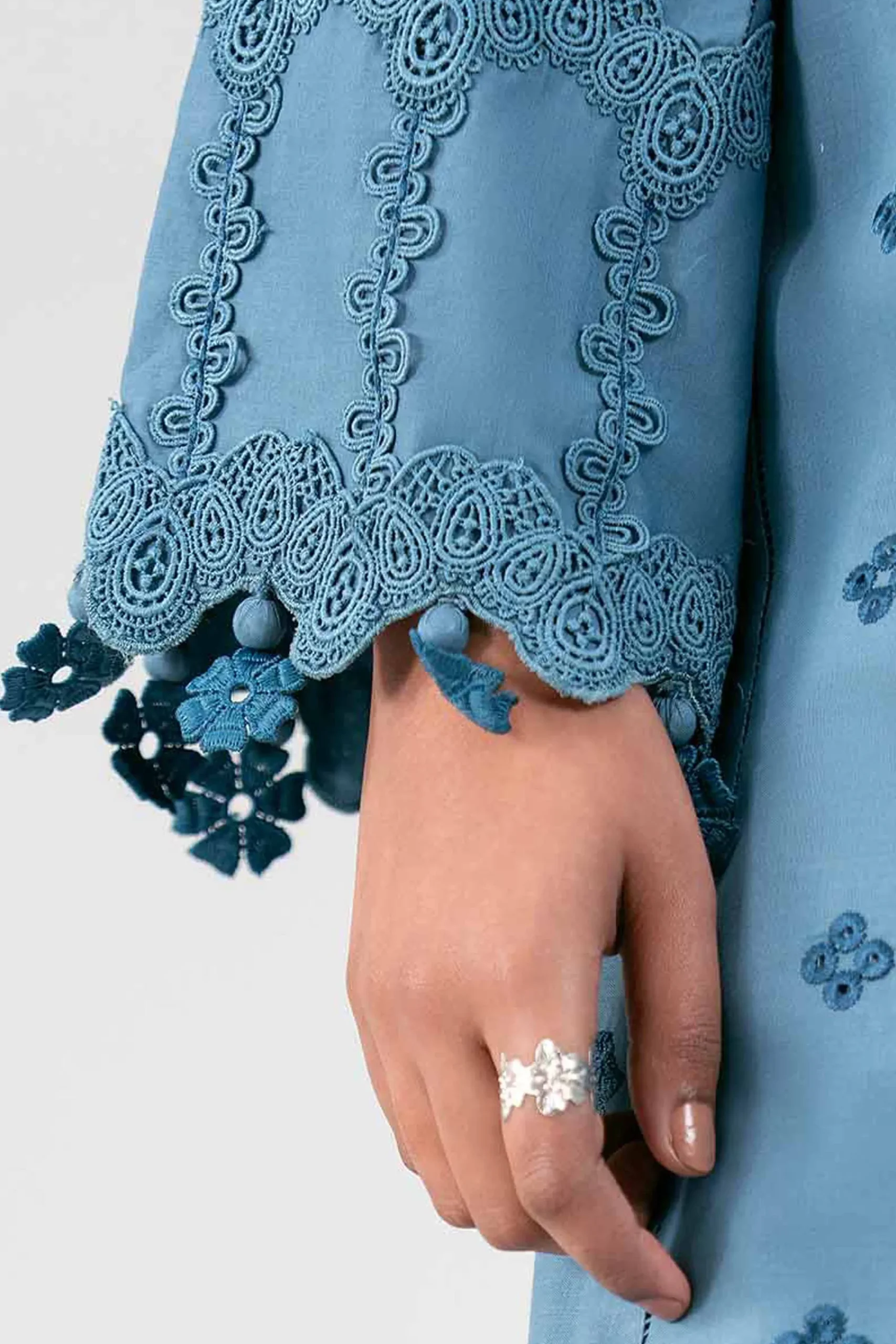 3 Piece - Digital Printed Embroidered Suit - 42601347