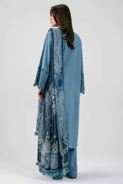 3 Piece - Digital Printed Embroidered Suit - 42601347