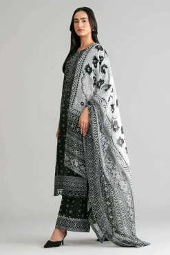3 Piece - Digital Printed Embroidered Suit - 42601568