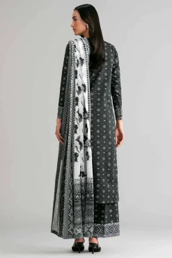 3 Piece - Digital Printed Embroidered Suit - 42601568