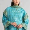 3 Piece - Digital Printed Embroidered Suit - 42601567