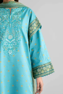 3 Piece - Digital Printed Embroidered Suit - 42601567