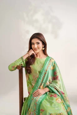 3 Piece - Digital Printed Embroidered Suit - 42502222