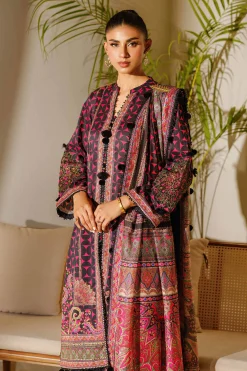 3 Piece - Digital Printed Embroidered Suit - 42502139