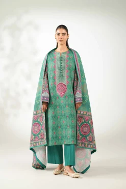 3 Piece - Digital Printed Embroidered Suit - 42502638