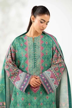 3 Piece - Digital Printed Embroidered Suit - 42502638