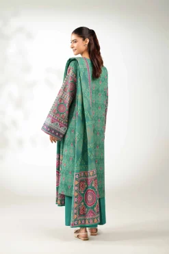 3 Piece - Digital Printed Embroidered Suit - 42502638