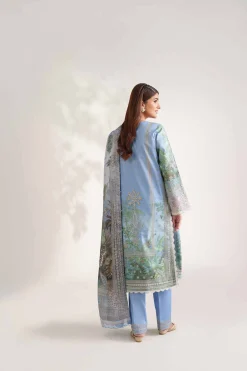 3 Piece - Digital Printed Embroidered Suit - 42502221