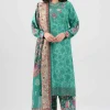 3 Piece - Digital Printed Embroidered Suit - 42601355