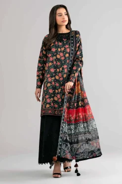 3 Piece - Digital Printed Embroidered Suit - 42601746