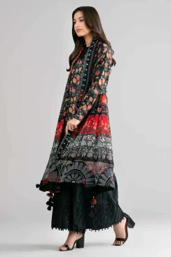 3 Piece - Digital Printed Embroidered Suit - 42601746