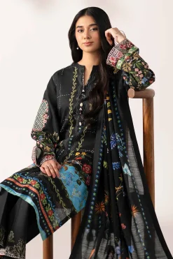 3 Piece - Digital Printed Embroidered Suit - 42502916