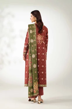 3 Piece - Digital Printed Embroidered Suit - 42502640