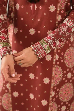 3 Piece - Digital Printed Embroidered Suit - 42502640