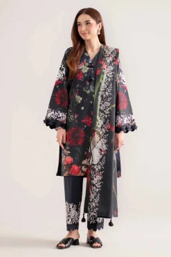 3 Piece - Digital Printed Embroidered Suit - 42502634