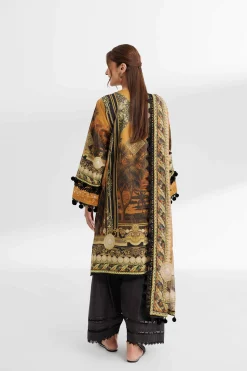 3 Piece - Digital Printed Embroidered Suit - 42502143