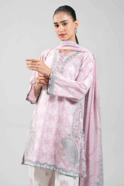3 Piece - Digital Printed Embroidered Suit - 42601362