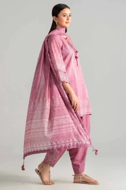 3 Piece - Digital Printed Embroidered Suit - 42601843