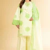 3 Piece - Digital Printed Embroidered Suit - 42501630