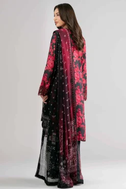 3 Piece - Digital Printed Embroidered Suit - 42601749