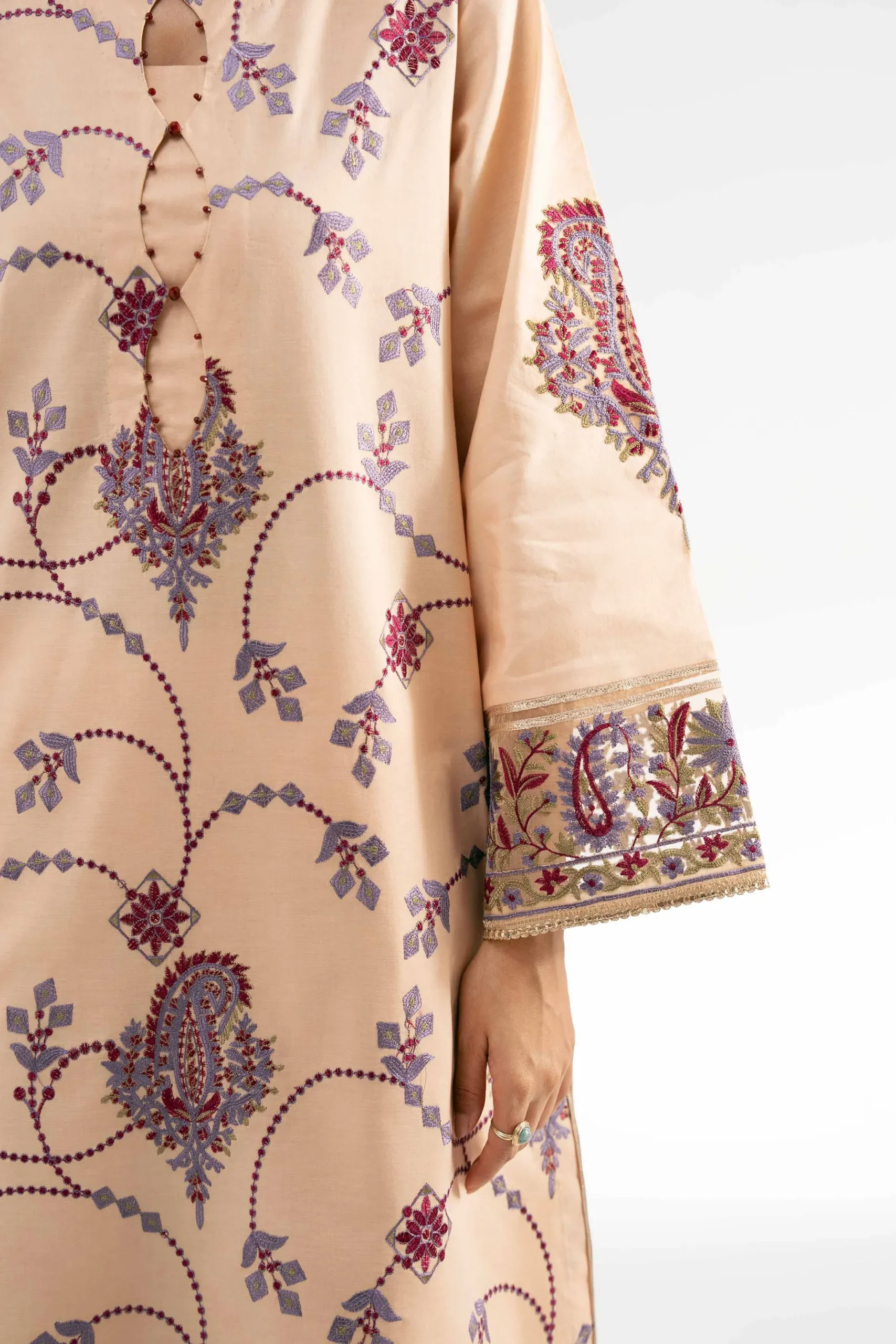 3 Piece - Digital Printed Embroidered Suit - 42501711