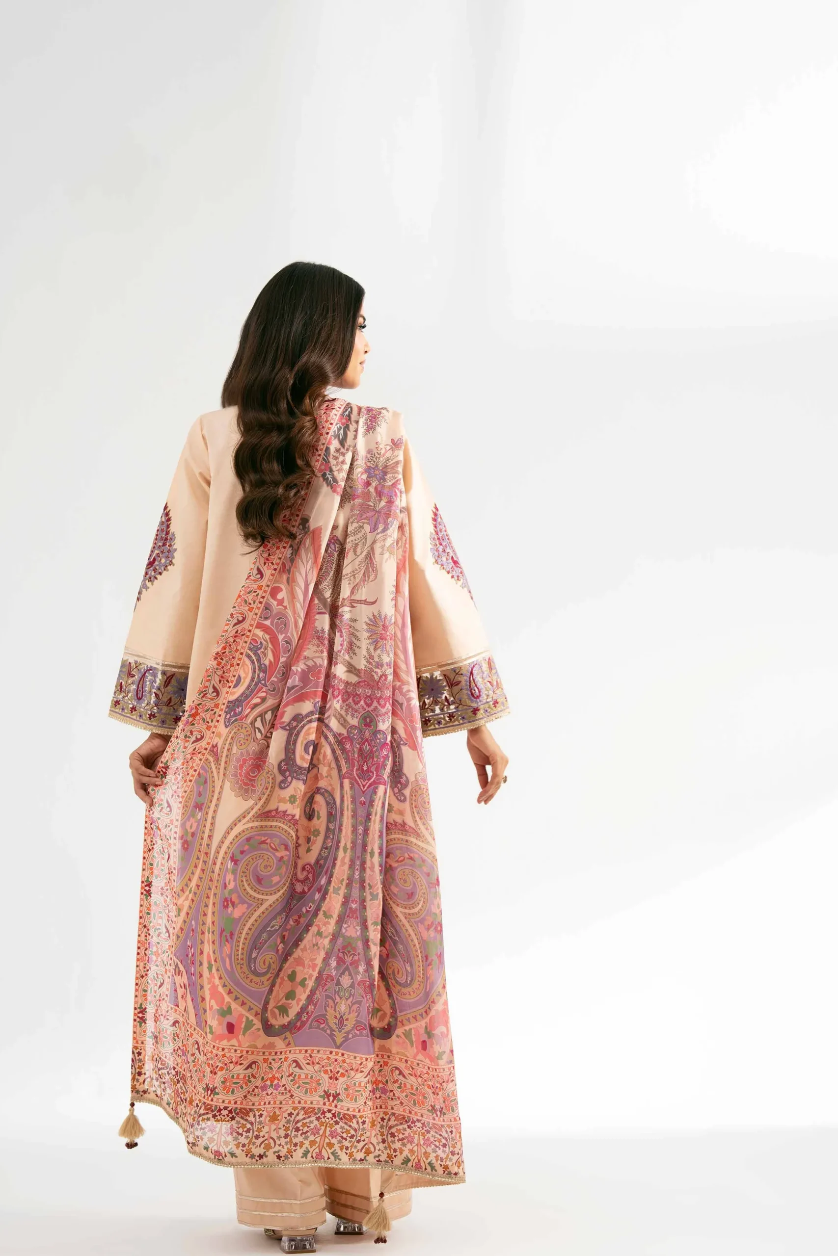 3 Piece - Digital Printed Embroidered Suit - 42501711