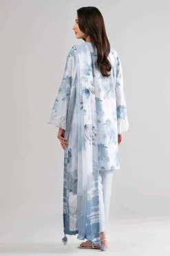 3 Piece - Digital Printed Embroidered Suit - 42601757