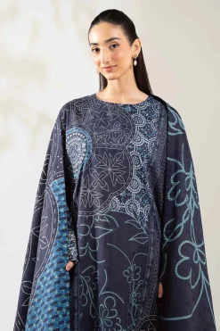 3 Piece - Digital Printed Embroidered Suit - 42502889