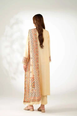 3 Piece - Digital Printed Embroidered Suit - 42502594