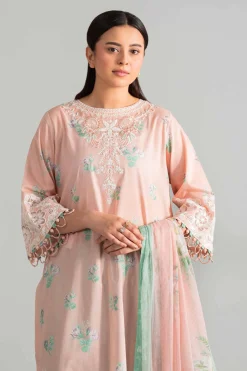 3 Piece - Digital Printed Embroidered Suit - 42601910
