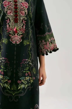 2 Piece - Digital Printed Embroidered Suit - 42601058