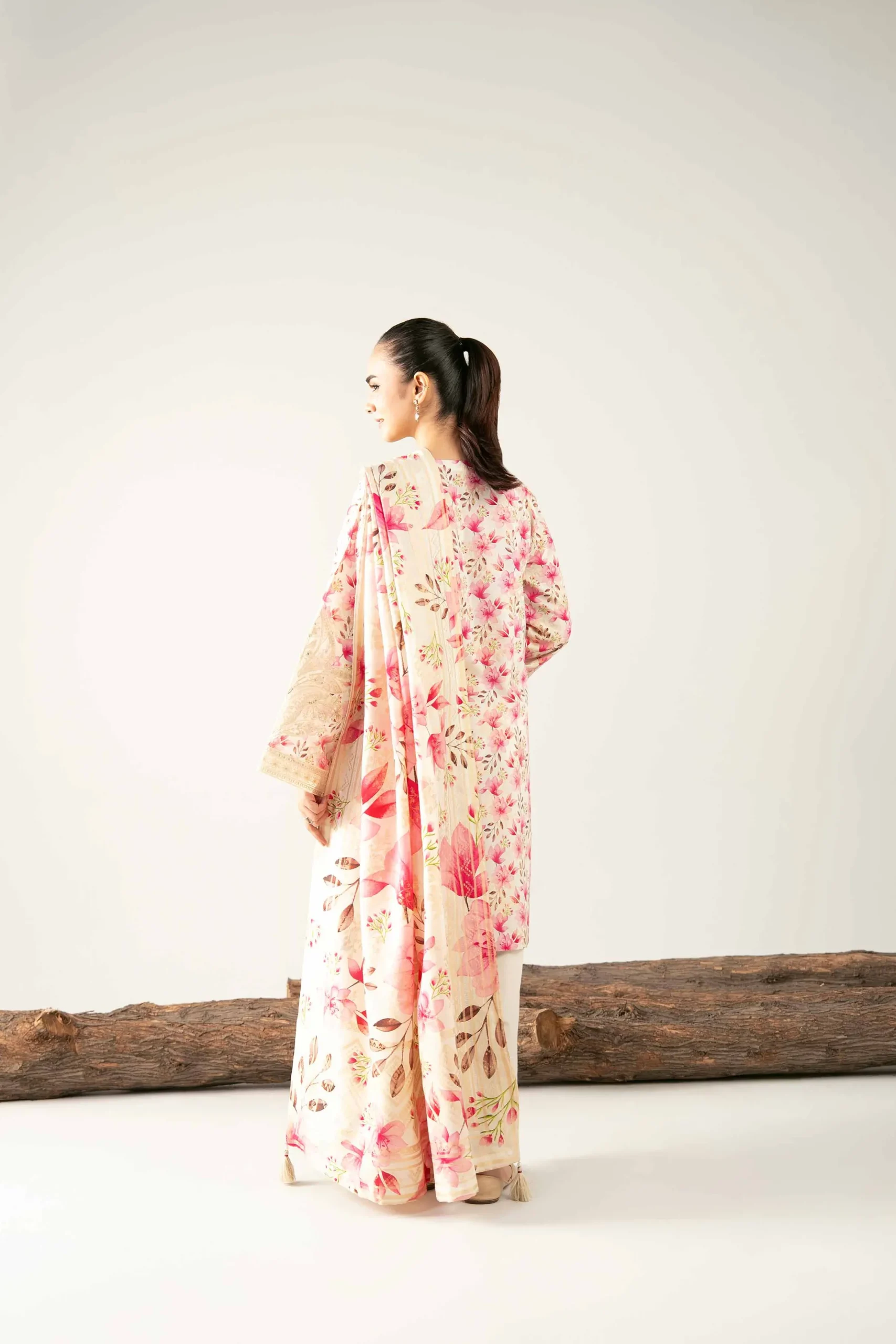 3 Piece - Digital Printed Embroidered Suit - 42503601