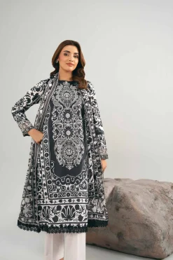 3 Piece - Digital Printed Embroidered Suit - 42502036