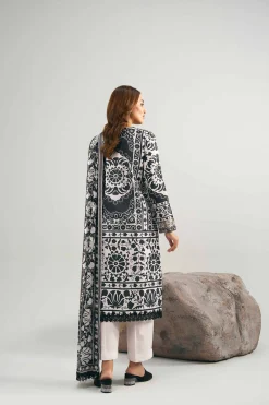 3 Piece - Digital Printed Embroidered Suit - 42502036