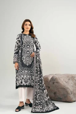 3 Piece - Digital Printed Embroidered Suit - 42502036