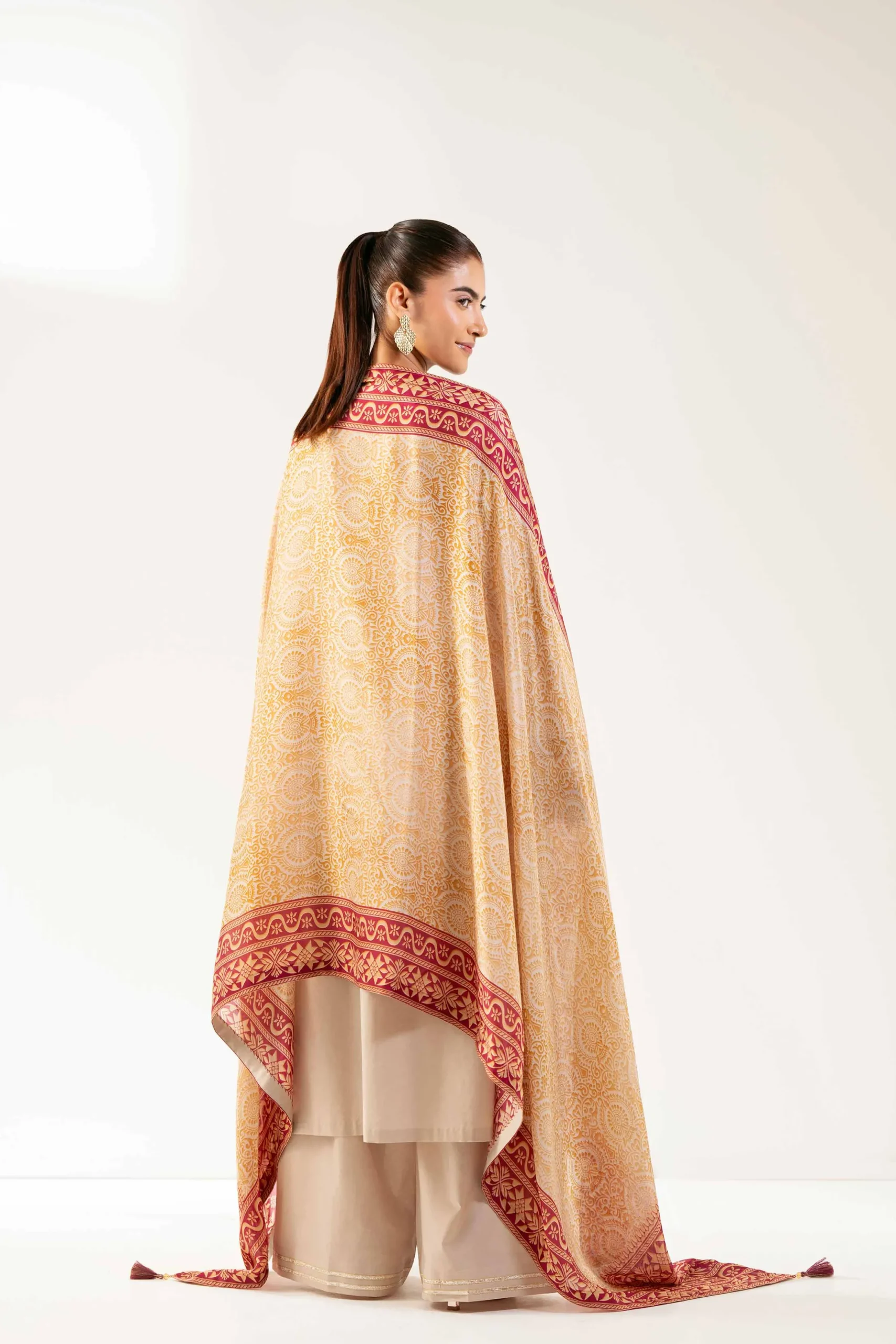 3 Piece - Digital Printed Embroidered Suit - 42501710