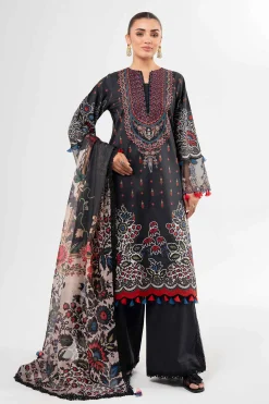 3 Piece - Digital Printed Embroidered Suit - 42502135