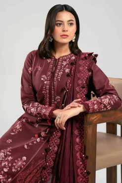 3 Piece - Digital Printed Embroidered Suit - 42601401