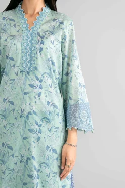 3 Piece - Digital Printed Embroidered Suit - 42601751