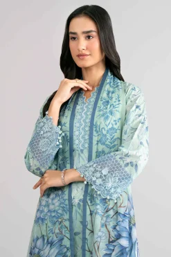 3 Piece - Digital Printed Embroidered Suit - 42601751