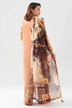 3 Piece - Digital Printed Embroidered Suit - 42601076