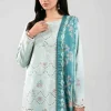3 Piece - Digital Printed Embroidered Suit - 42601348