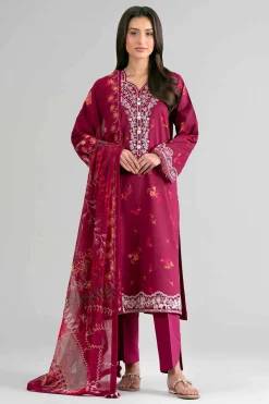 2 Piece - Digital Printed Embroidered Suit - 42601591
