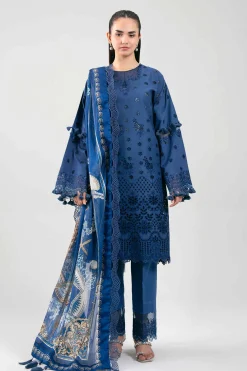 3 Piece - Digital Printed Embroidered Suit - 42601353