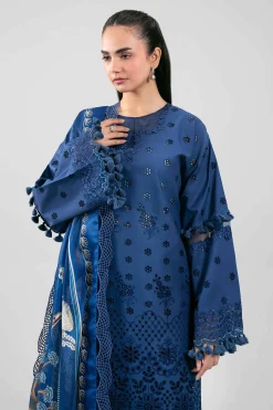 3 Piece - Digital Printed Embroidered Suit - 42601353