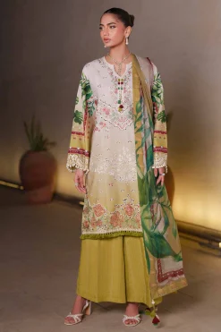 3 Piece - Digital Printed Embroidered Suit - 42601327